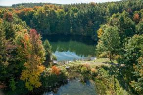 Ponds below Main House - Country homes for sale and luxury real estate including horse farms and property in the Caledon and King City areas near Toronto