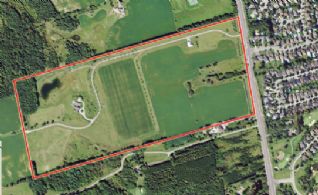 Aerial of Property - Country homes for sale and luxury real estate including horse farms and property in the Caledon and King City areas near Toronto