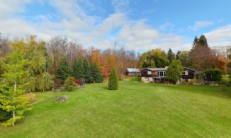 Backyard - Country homes for sale and luxury real estate including horse farms and property in the Caledon and King City areas near Toronto