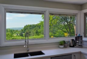 View from kitchen - Country homes for sale and luxury real estate including horse farms and property in the Caledon and King City areas near Toronto