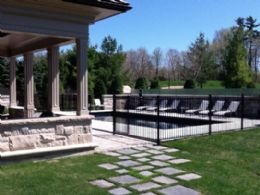 Portico/Pool - Country homes for sale and luxury real estate including horse farms and property in the Caledon and King City areas near Toronto