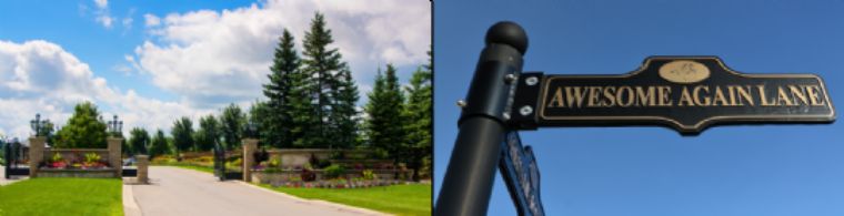 Entry Gate - Country homes for sale and luxury real estate including horse farms and property in the Caledon and King City areas near Toronto