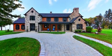 Front Residence View - Country homes for sale and luxury real estate including horse farms and property in the Caledon and King City areas near Toronto
