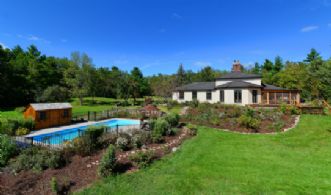 Rear View of the Estate - Country homes for sale and luxury real estate including horse farms and property in the Caledon and King City areas near Toronto