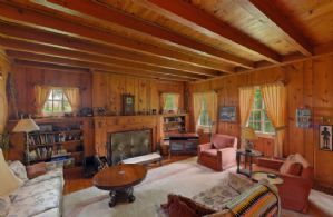 Living Room Fireplace - Country homes for sale and luxury real estate including horse farms and property in the Caledon and King City areas near Toronto