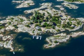 Aerial - Country homes for sale and luxury real estate including horse farms and property in the Caledon and King City areas near Toronto