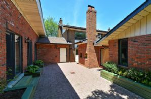 Courtyard Entrance to Pool and Spa - Country homes for sale and luxury real estate including horse farms and property in the Caledon and King City areas near Toronto