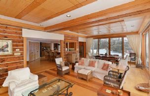 Living Room looking towards Kitchen - Country homes for sale and luxury real estate including horse farms and property in the Caledon and King City areas near Toronto