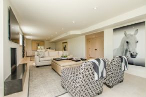 Family Room with In-floor Heating - Country homes for sale and luxury real estate including horse farms and property in the Caledon and King City areas near Toronto