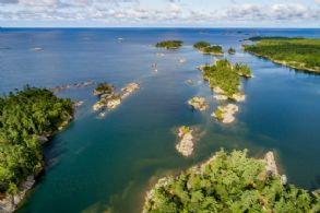Private Island, Wah Wah Taysee, Georgian Bay, Georgian Bay, Ontario - Country homes for sale and luxury real estate including horse farms and property in the Caledon and King City areas near Toronto