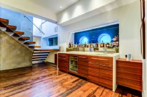 Bar with View Through Pool - Country homes for sale and luxury real estate including horse farms and property in the Caledon and King City areas near Toronto