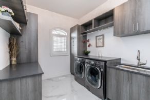 Main Floor Laundry - Country homes for sale and luxury real estate including horse farms and property in the Caledon and King City areas near Toronto