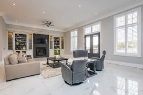 Living Room with Walk-out - Country homes for sale and luxury real estate including horse farms and property in the Caledon and King City areas near Toronto