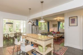 Open Concept Kitchen, Dining & Living Room - Country homes for sale and luxury real estate including horse farms and property in the Caledon and King City areas near Toronto