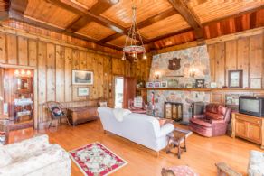 Lounge Fireplace - Country homes for sale and luxury real estate including horse farms and property in the Caledon and King City areas near Toronto