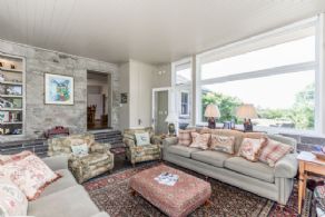Living Room with Heated Stone Floors - Country homes for sale and luxury real estate including horse farms and property in the Caledon and King City areas near Toronto