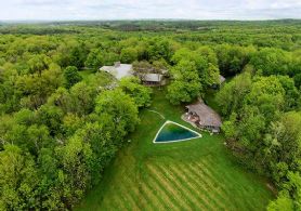 Aerial - Country homes for sale and luxury real estate including horse farms and property in the Caledon and King City areas near Toronto