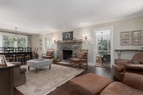 Family Room - Country homes for sale and luxury real estate including horse farms and property in the Caledon and King City areas near Toronto