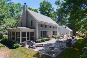 Back Patio - Country homes for sale and luxury real estate including horse farms and property in the Caledon and King City areas near Toronto