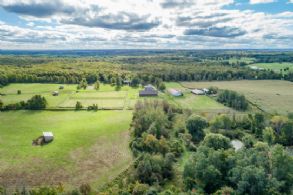 Aerial - Country homes for sale and luxury real estate including horse farms and property in the Caledon and King City areas near Toronto