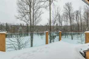 Winter View from Rooftop Deck - Country homes for sale and luxury real estate including horse farms and property in the Caledon and King City areas near Toronto