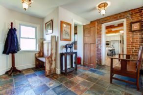 Mudroom with Powder Room - Country homes for sale and luxury real estate including horse farms and property in the Caledon and King City areas near Toronto