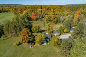 Aerial Photo - Country homes for sale and luxury real estate including horse farms and property in the Caledon and King City areas near Toronto