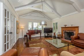 Living Room with Fireplace - Country homes for sale and luxury real estate including horse farms and property in the Caledon and King City areas near Toronto