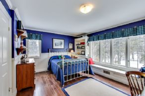 Bedroom 2 with Window Bench and Countryside Views - Country homes for sale and luxury real estate including horse farms and property in the Caledon and King City areas near Toronto
