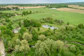 Aerial View - Country homes for sale and luxury real estate including horse farms and property in the Caledon and King City areas near Toronto