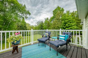 Deck off Master Suite - Country homes for sale and luxury real estate including horse farms and property in the Caledon and King City areas near Toronto