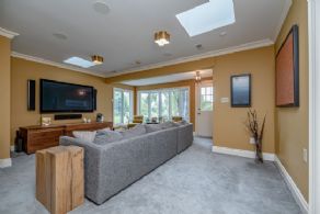 Family room - Country homes for sale and luxury real estate including horse farms and property in the Caledon and King City areas near Toronto