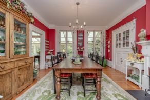 Dining Room has been Lovingly Restored to show Period Details - Country homes for sale and luxury real estate including horse farms and property in the Caledon and King City areas near Toronto