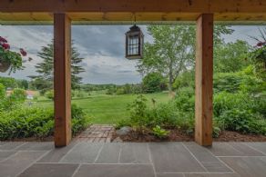 The view front the front porch lounge chairs - Country homes for sale and luxury real estate including horse farms and property in the Caledon and King City areas near Toronto