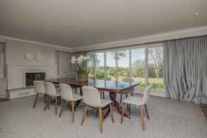 Dining room with superb views over King - Country homes for sale and luxury real estate including horse farms and property in the Caledon and King City areas near Toronto