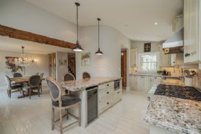 Kitchen Dining Area with Walk-in Pantry - Country homes for sale and luxury real estate including horse farms and property in the Caledon and King City areas near Toronto