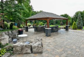 Outside Kitchen and Bar - Country homes for sale and luxury real estate including horse farms and property in the Caledon and King City areas near Toronto