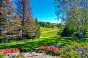 View from garden - Country homes for sale and luxury real estate including horse farms and property in the Caledon and King City areas near Toronto