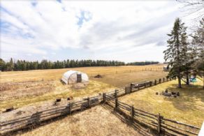 Views to East Over Greenhouse - Country homes for sale and luxury real estate including horse farms and property in the Caledon and King City areas near Toronto
