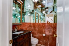 Main Floor Powder Room - Country homes for sale and luxury real estate including horse farms and property in the Caledon and King City areas near Toronto
