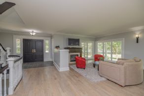 Family Room alongside Kitchen - Country homes for sale and luxury real estate including horse farms and property in the Caledon and King City areas near Toronto