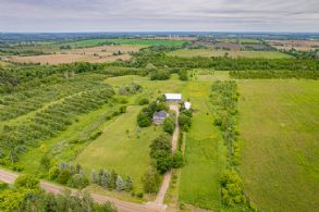 Aerial - Country homes for sale and luxury real estate including horse farms and property in the Caledon and King City areas near Toronto