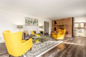 Family Room with Fireplace - Country homes for sale and luxury real estate including horse farms and property in the Caledon and King City areas near Toronto