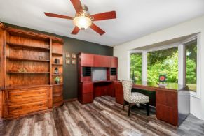 Office with Picture Window - Country homes for sale and luxury real estate including horse farms and property in the Caledon and King City areas near Toronto