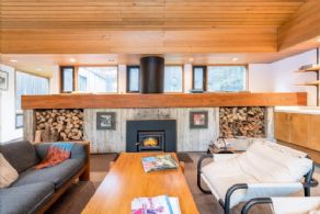 Family Room Fireplace - Country homes for sale and luxury real estate including horse farms and property in the Caledon and King City areas near Toronto