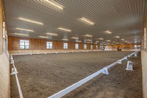 Indoor Riding Arena - Country homes for sale and luxury real estate including horse farms and property in the Caledon and King City areas near Toronto