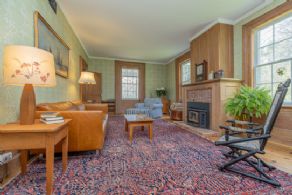 Living Room with Fireplace - Country homes for sale and luxury real estate including horse farms and property in the Caledon and King City areas near Toronto