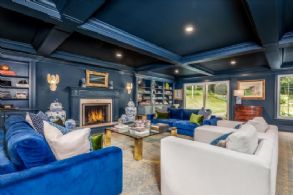 Living Room with Walk-out to Backyard - Country homes for sale and luxury real estate including horse farms and property in the Caledon and King City areas near Toronto