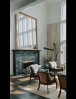 Living Room Fireplace - Country homes for sale and luxury real estate including horse farms and property in the Caledon and King City areas near Toronto