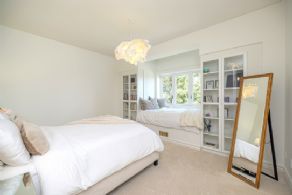 Bedroom 2 with walk-in closet and semi en suite bathroom - Country homes for sale and luxury real estate including horse farms and property in the Caledon and King City areas near Toronto